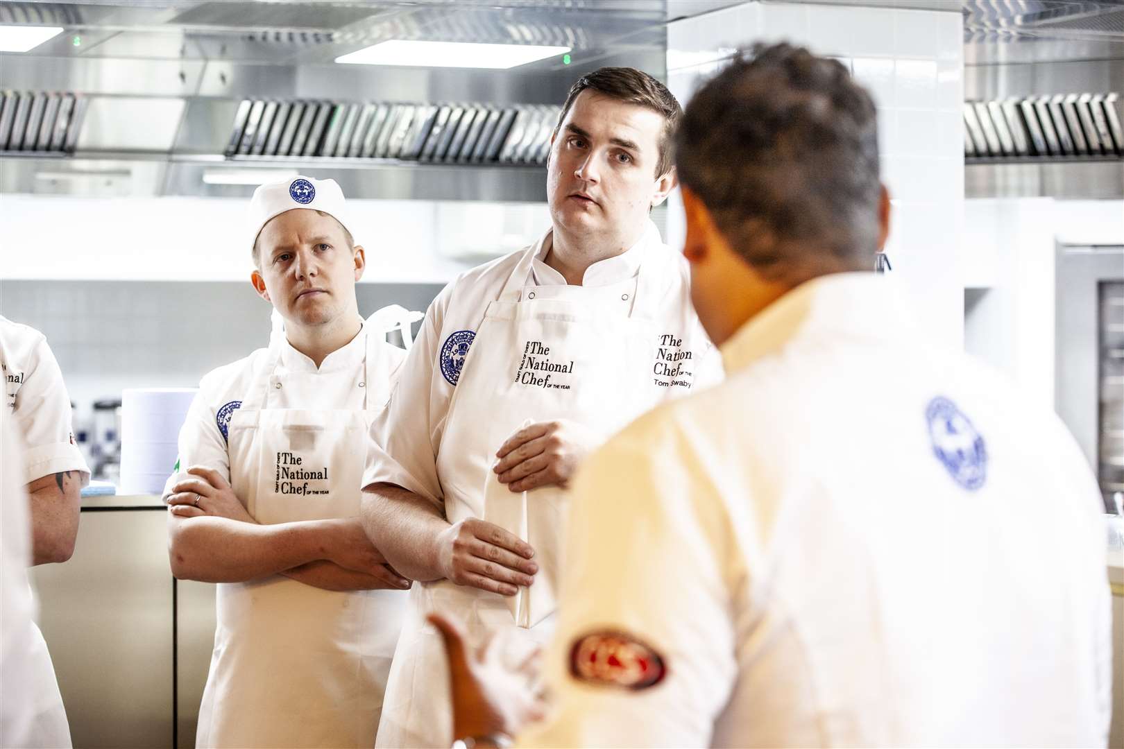 Thomas Swaby, centre, has been crowned National Chef of the Year