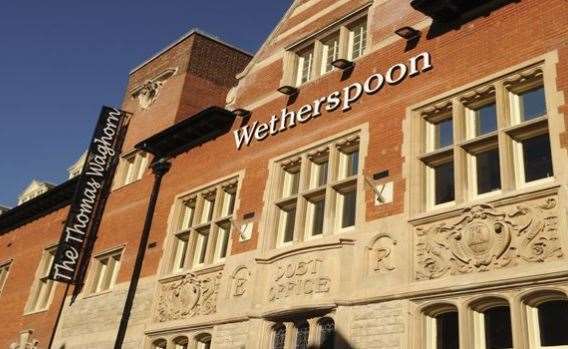 Wetherspoon has pubs across the county - including this one in Chatham