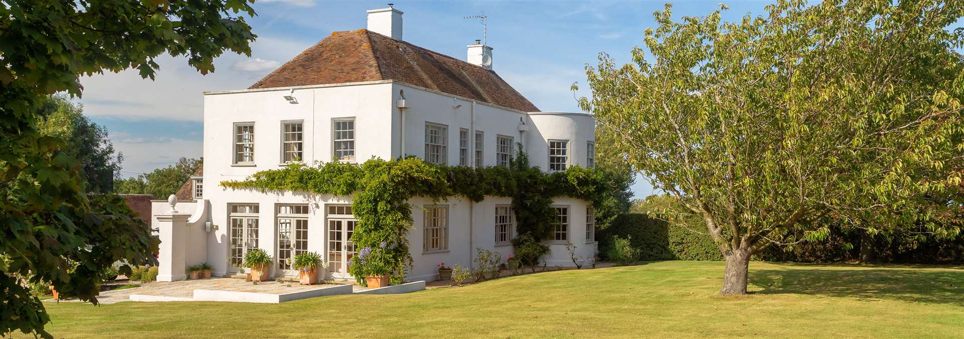 Plumford Farmhouse is surrounded by orchards