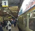 The train waiting on Platform 1...isn't going anywhere. The scene this morning at Tunbridge Wells station. Picture: NIGEL JARRETT