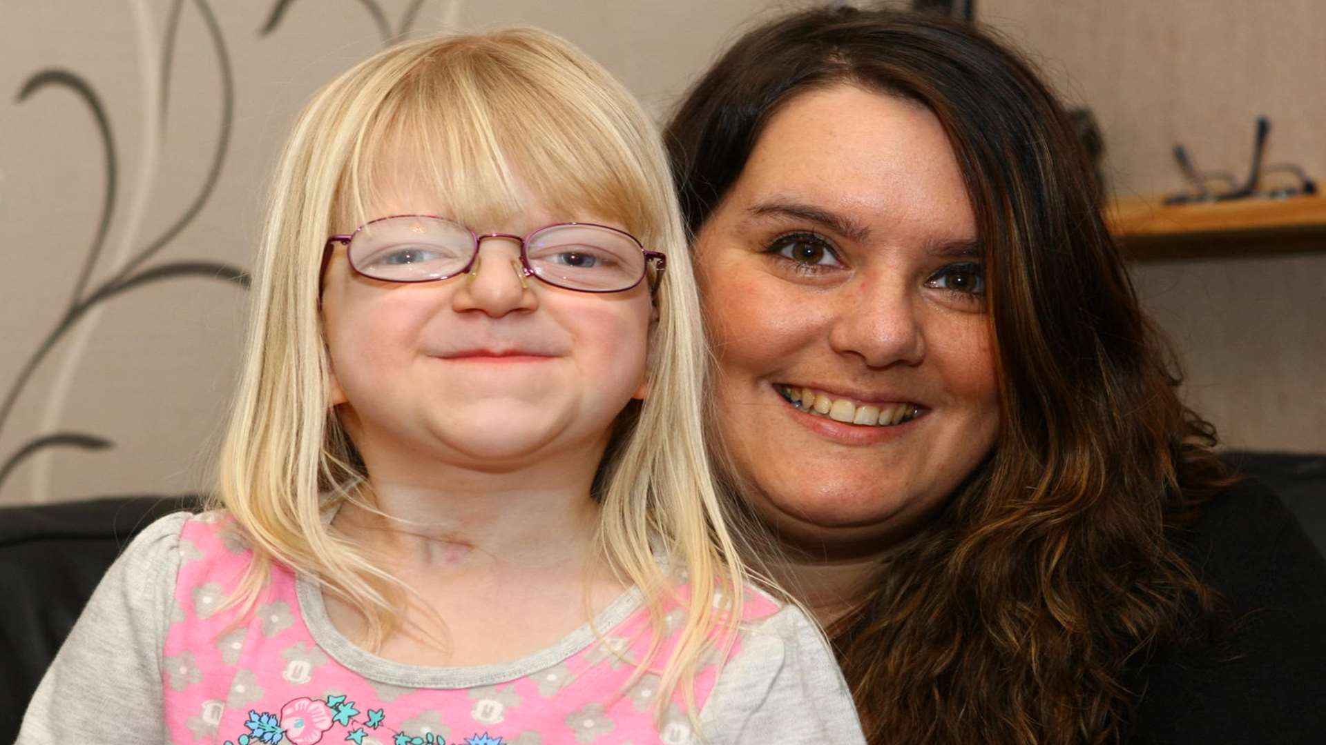 Coral Scott with her mum's friend Marie