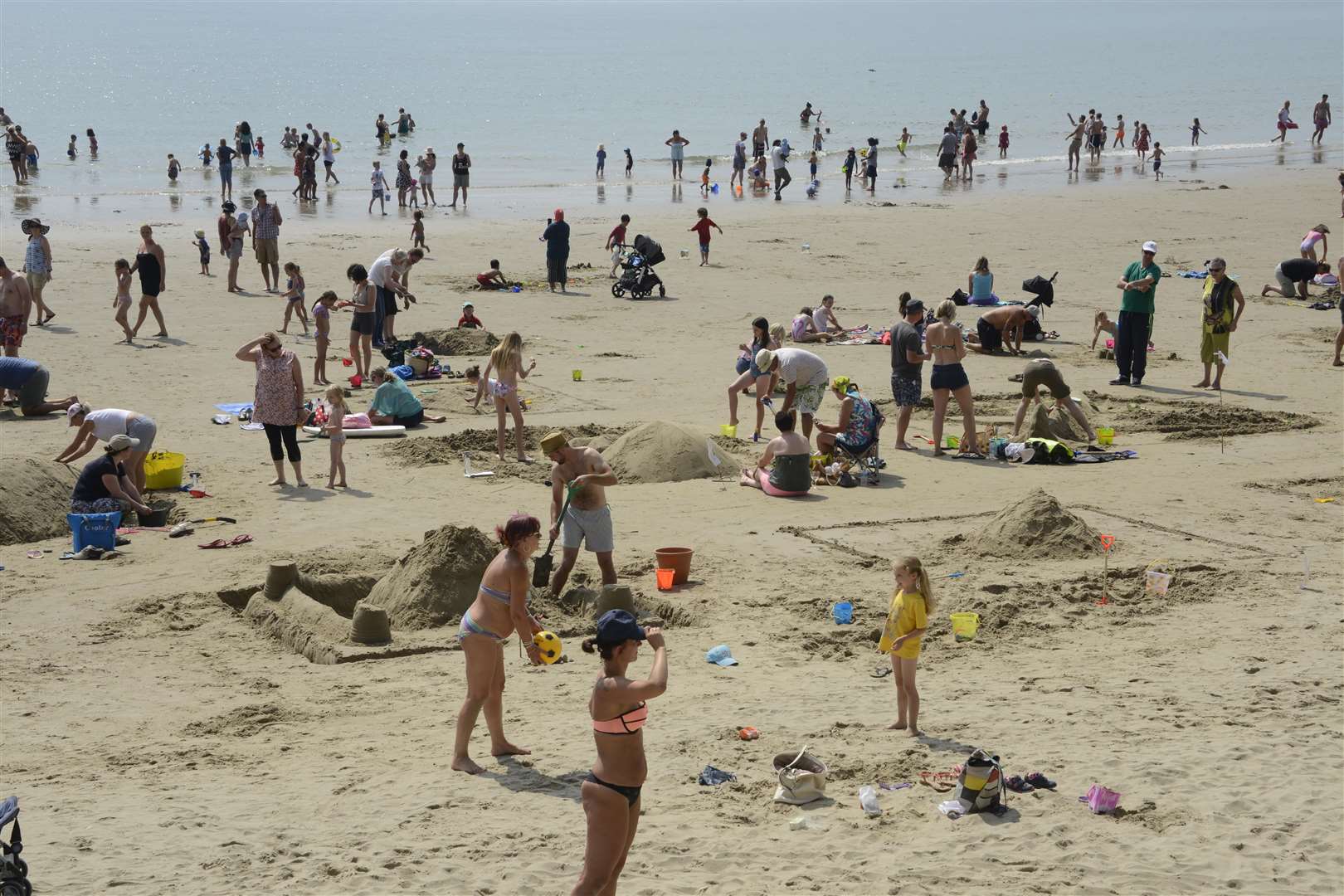 Folkestone Sunny Sands on Sunday, July 22. Picture: Paul Amos