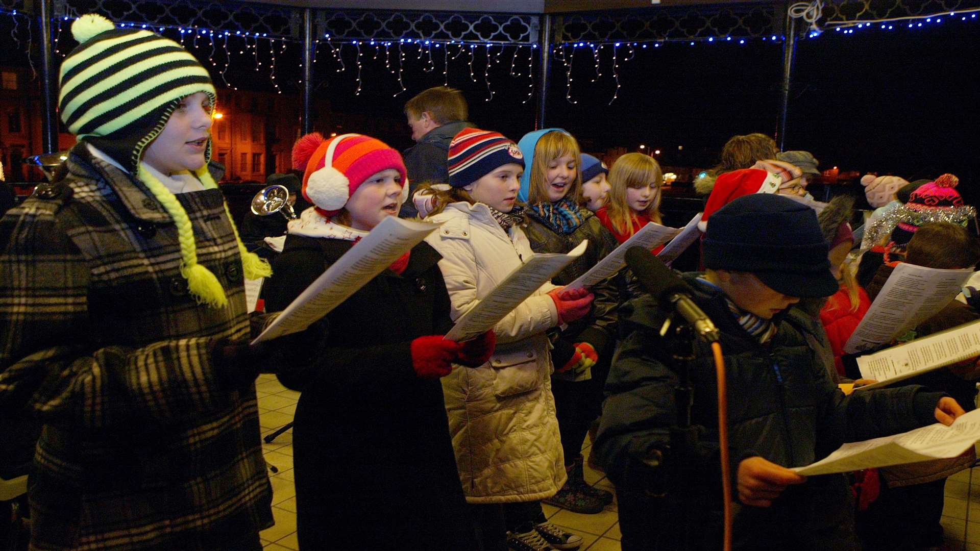 Carols on the Bandstand at Deal Memorial bandstand on Walmer Green is always a successful event