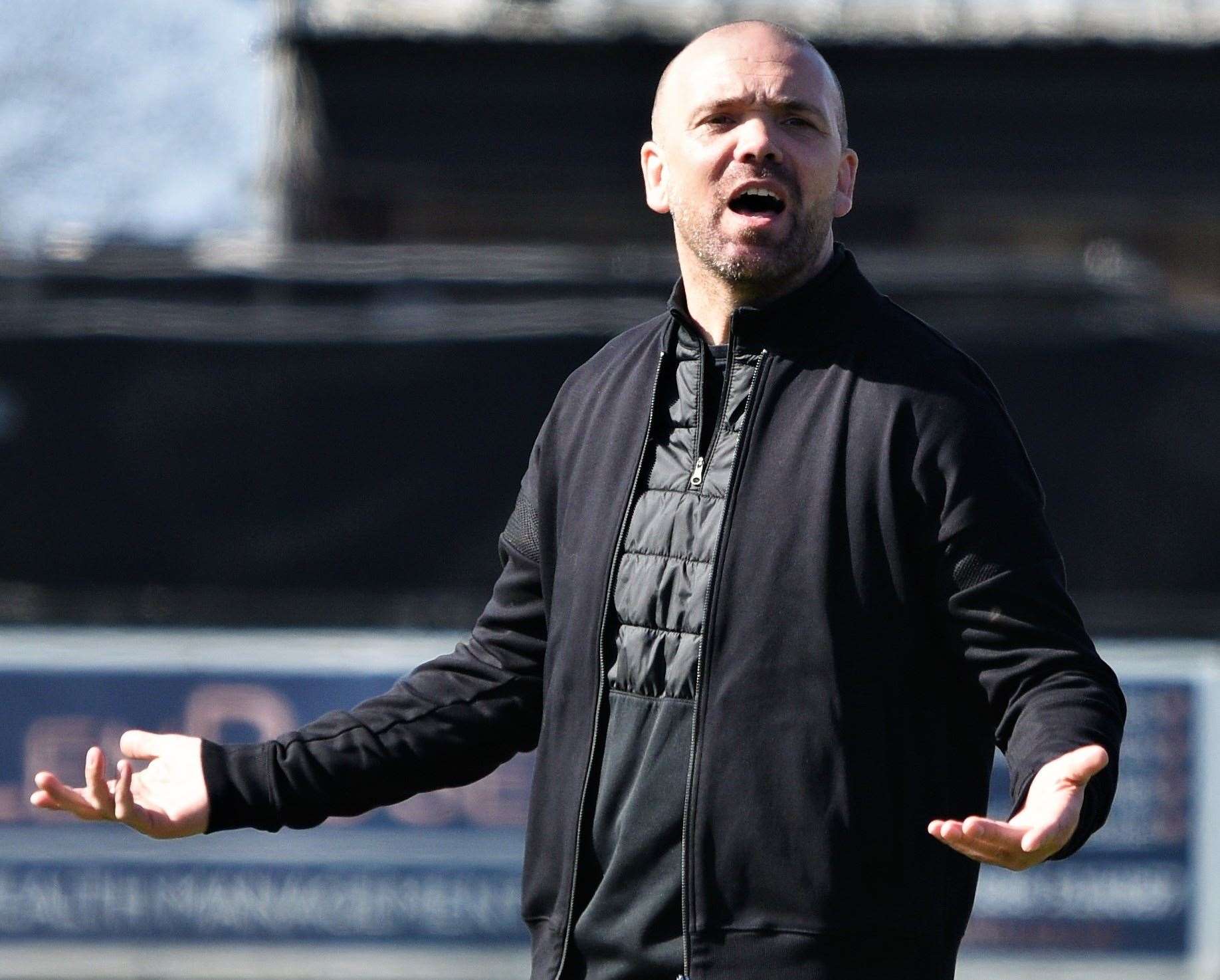 Sittingbourne manager Darren Blackburn Picture: Ken Medwyn