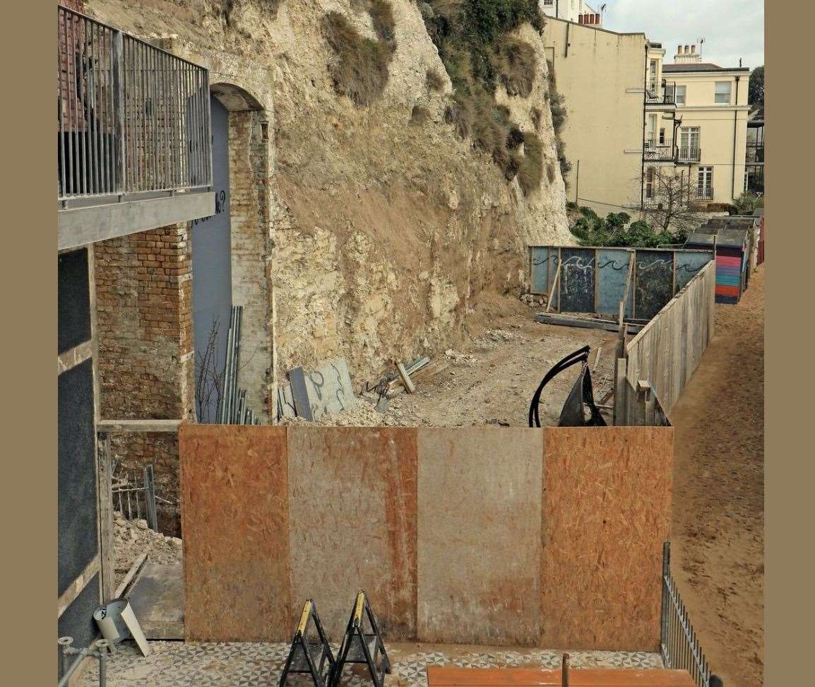 The Funicular shelter in Broadstairs has now been demolished. Picture: Graeme Caselton