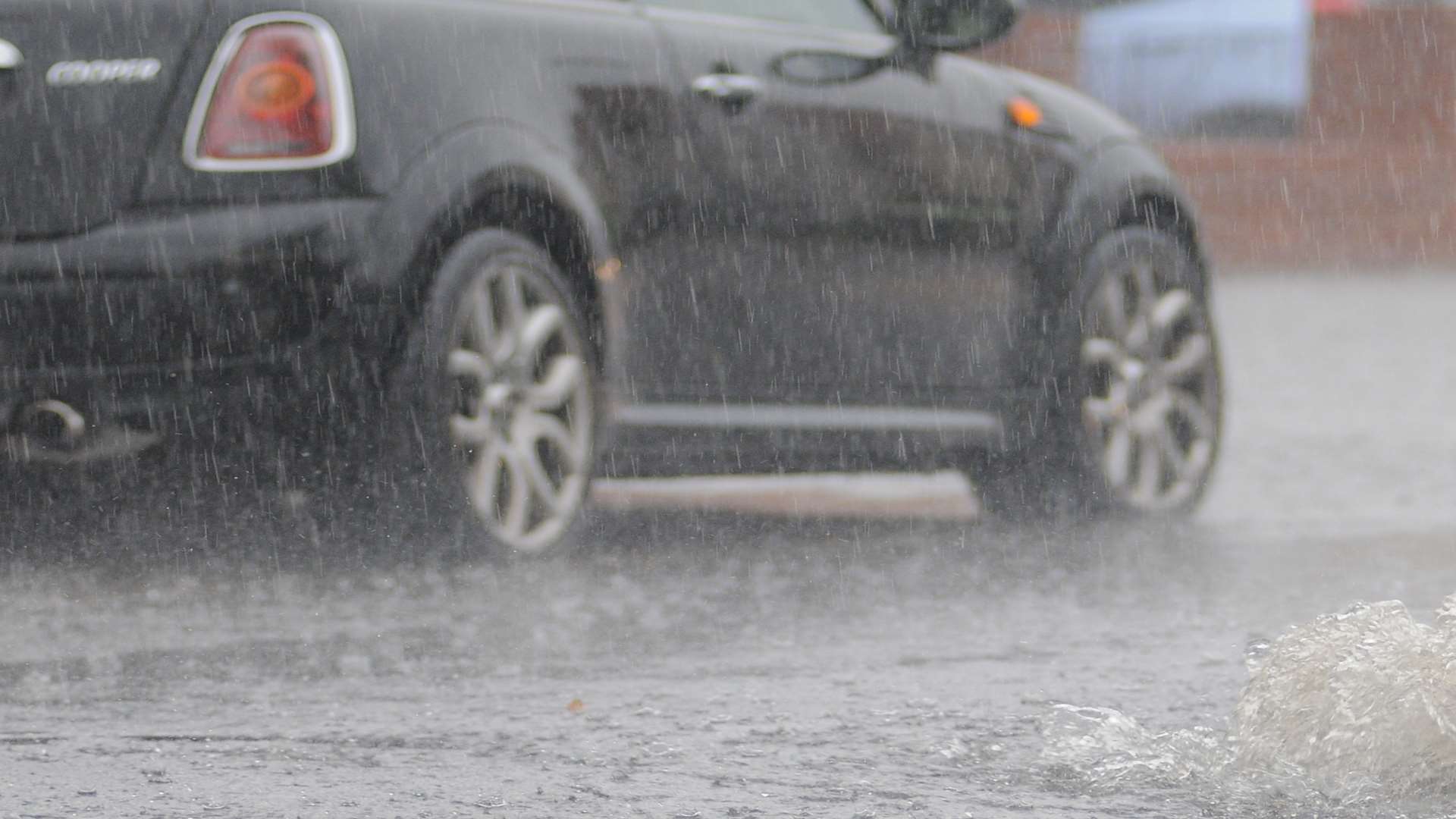 Heavy rain. Stock picture.