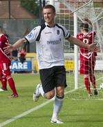 Dartford captain Elliot Bradbrook celebrates