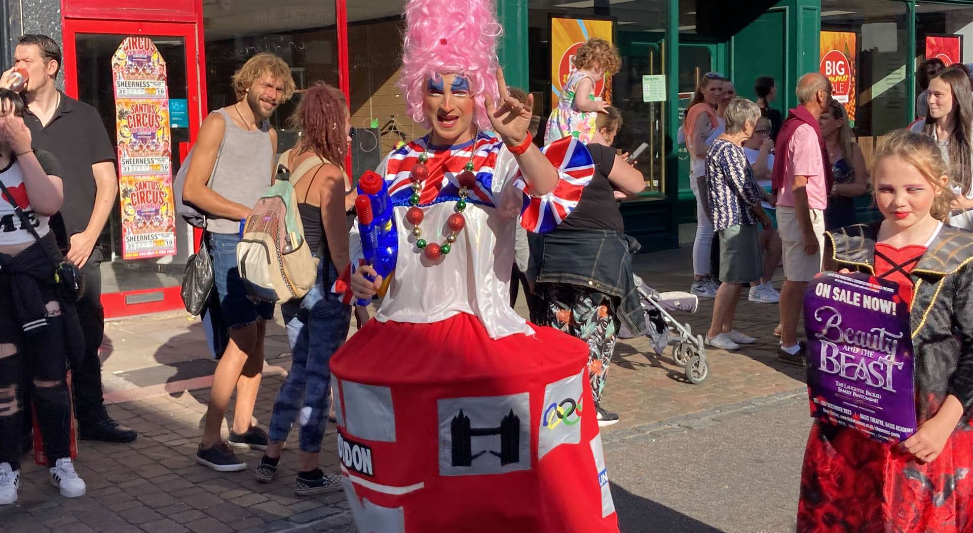 The parades are full of colourful characters, from drag artists to street performers. Picture: John Nurden