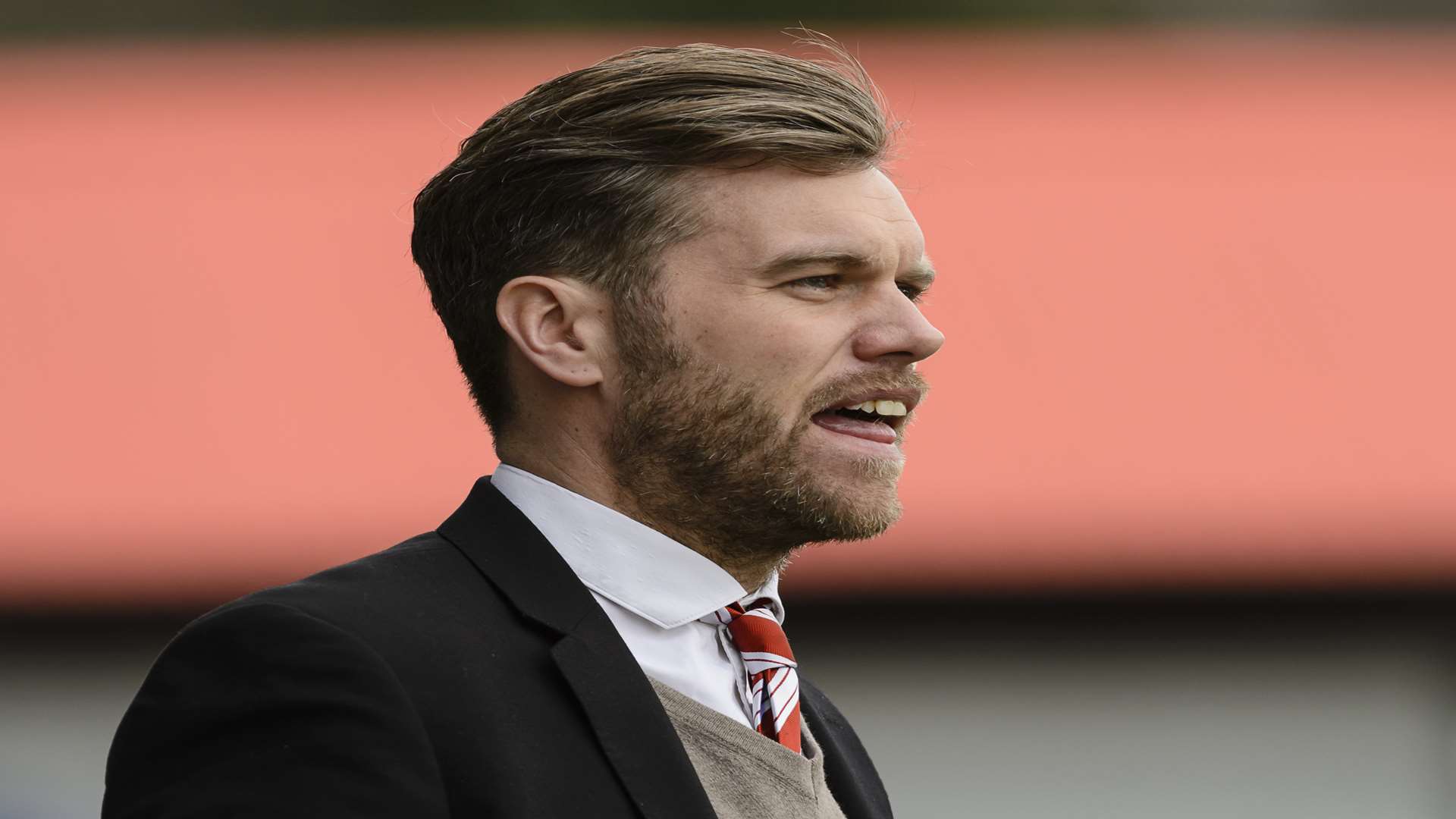 Ebbsfleet United manager Daryl McMahon Picture: Andy Payton