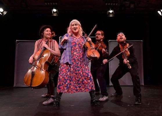 Music group Bowjangles started by busking on the streets in Kent and Sussex. Picture: Steve Ullathorne