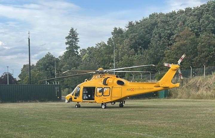 It was spotted landing on a football pitch. Picture: Jack Gilliam