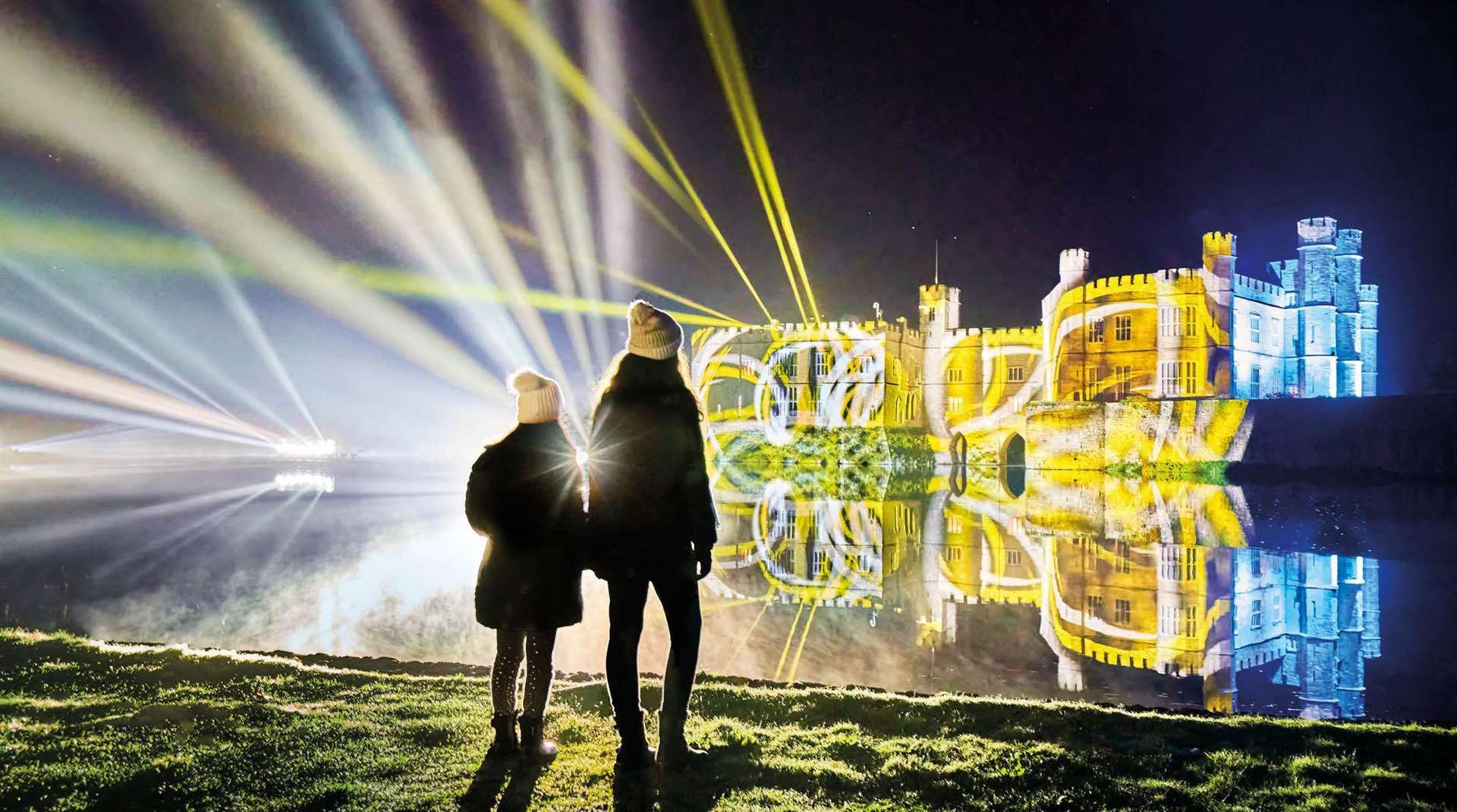 Colourful projections will once again light up Leeds Castle this Christmas. Picture: Richard Haughton