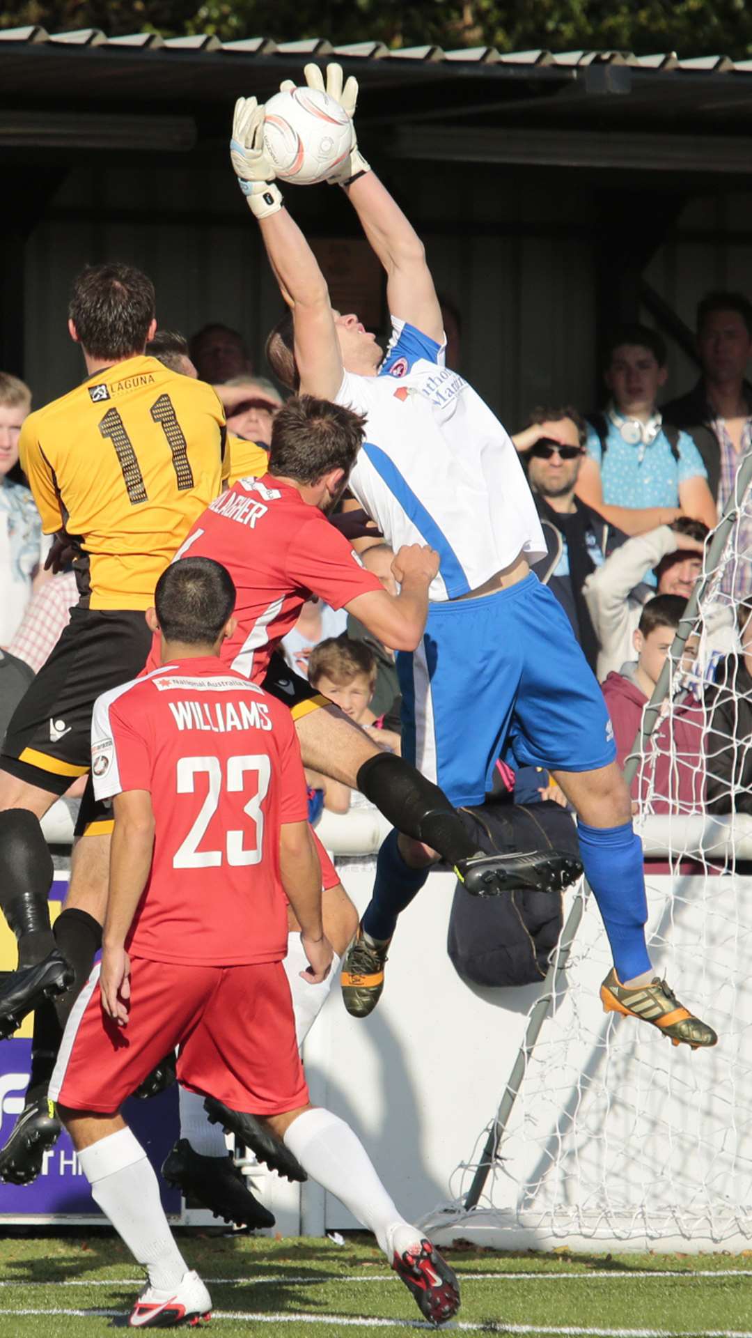 Welling keeper Beni Buechel. Picture: Martin Apps