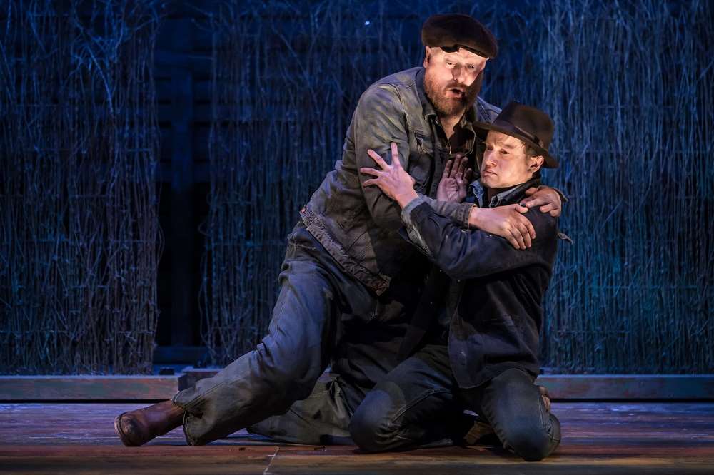 Richard Keightley as George and Matthew Wynn as Lennie. Credit: Scott Rylander