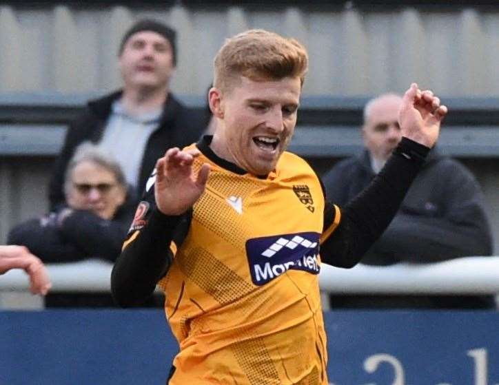 Maidstone United striker Jack Barham. Picture: Steve Terrell