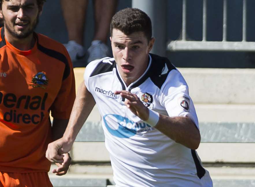 Dartford winger Jack Simmons has been loaned to Canvey Island Picture: Andy Payton