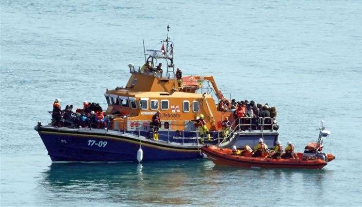 Today has a busy day for migrant arrivals. Photo Gareth Fuller/PA