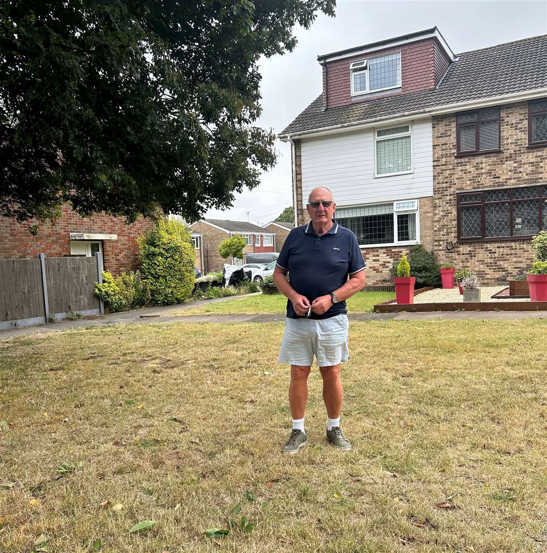 Resident Richard Travers may be prepared to buy plot in front of his home