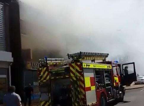 Smoke coming from a Tasty Fish bar in Twydall. (2768129)