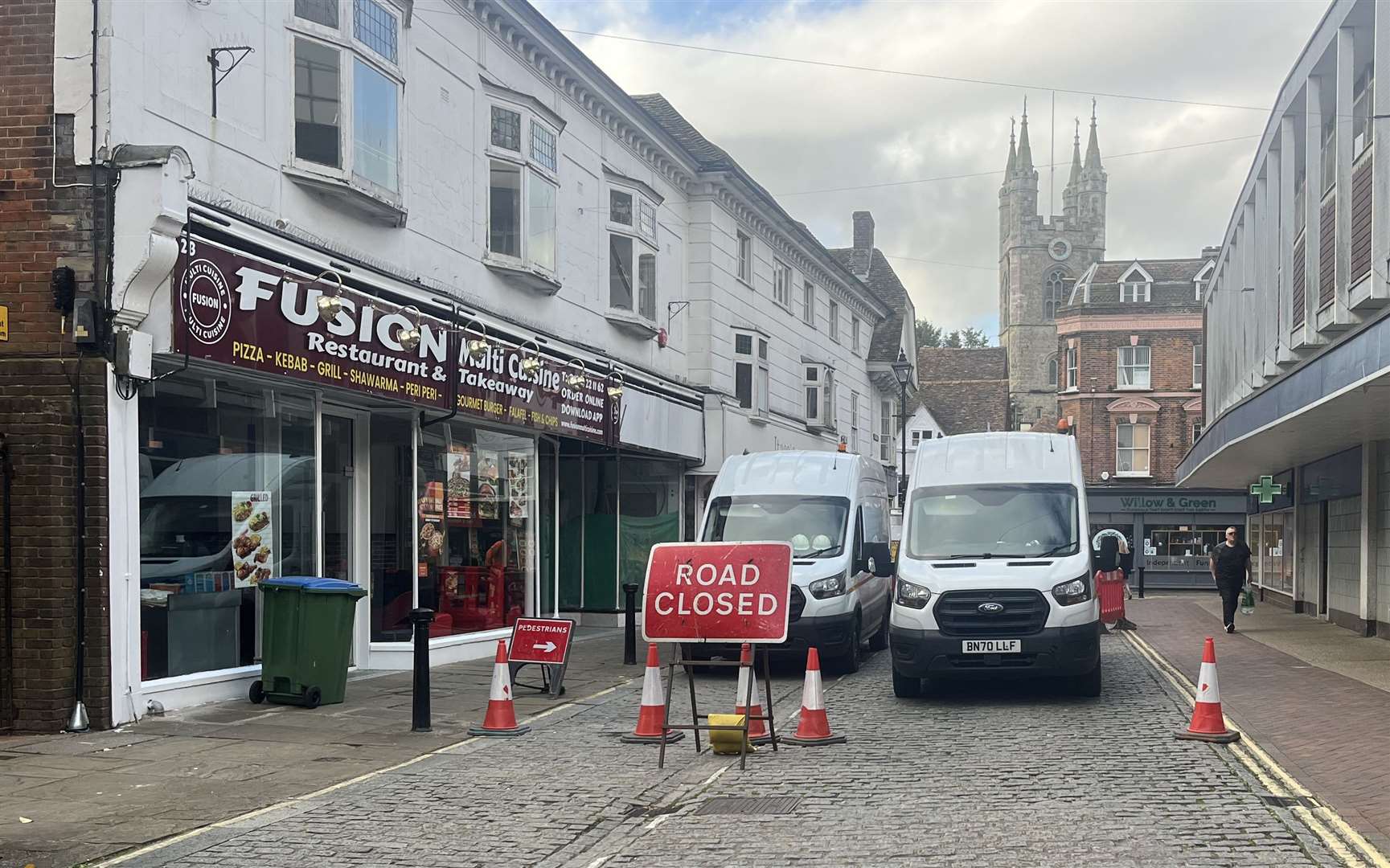 Southern Water previously closed a section of North Street, Ashford for up to four months