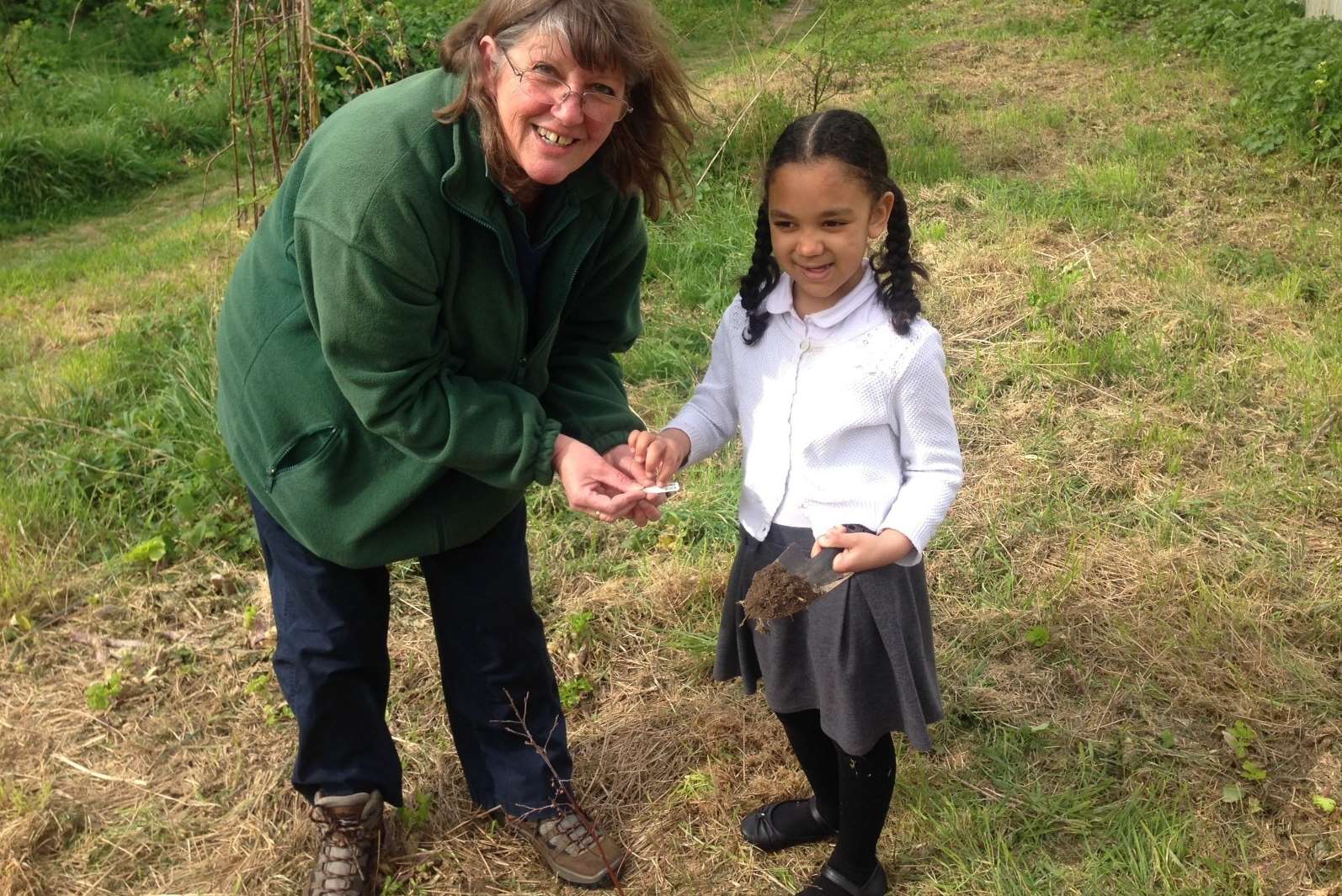 Former Temple Hill Trust CEO Debbie Fryer and pupil Onose