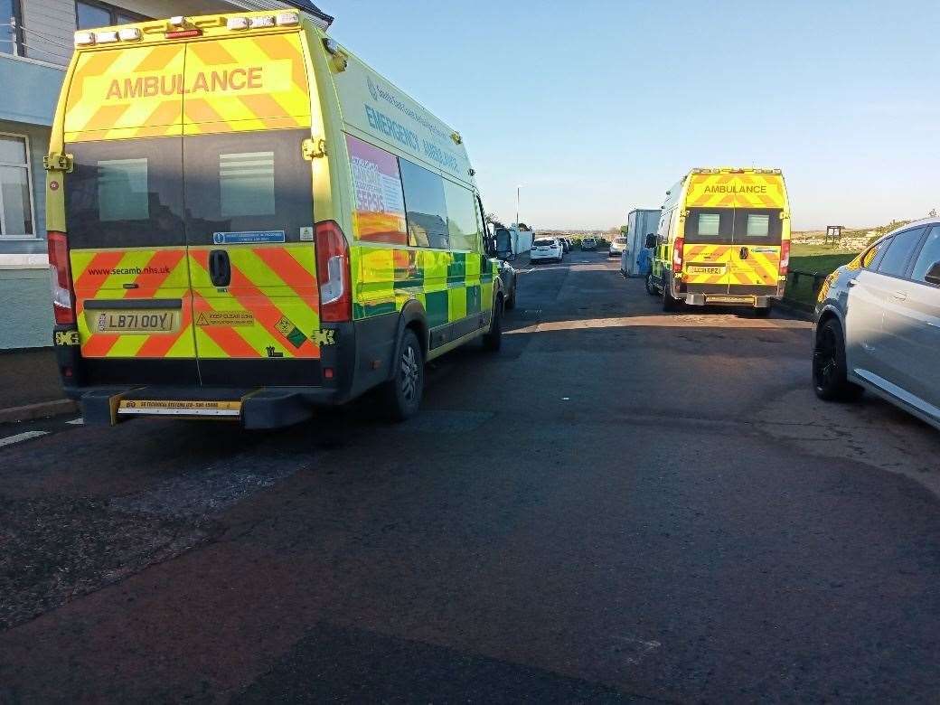 Paramedics assisted the RNLI, the Coastguard and police. Picture: Ronnie Hoare