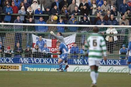 Keeper Dean Brill, pictured punching clear against Yeovil earlier this month, is hoping to retain his place against Orient. Picture: MATT READING