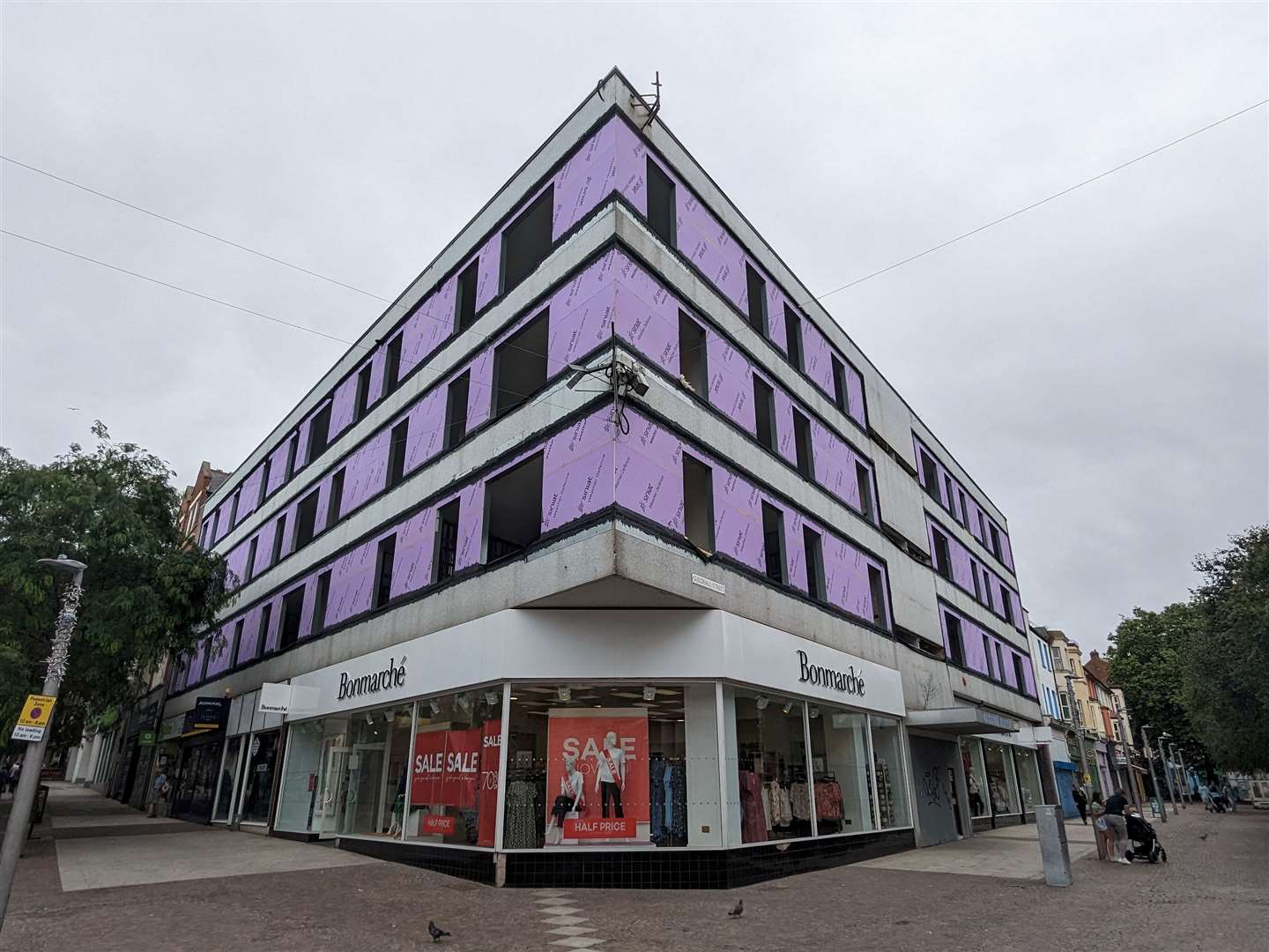 Queens House in Folkestone town centre was left open to the elements last year