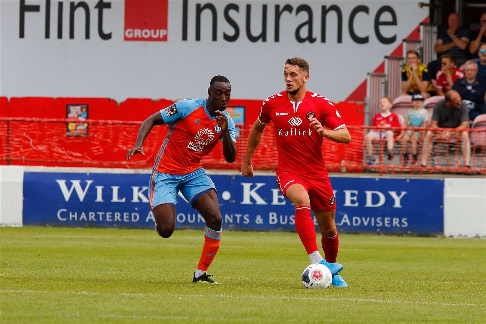 James Ball in action for Ebbsfleet. Picture: Andy Jones