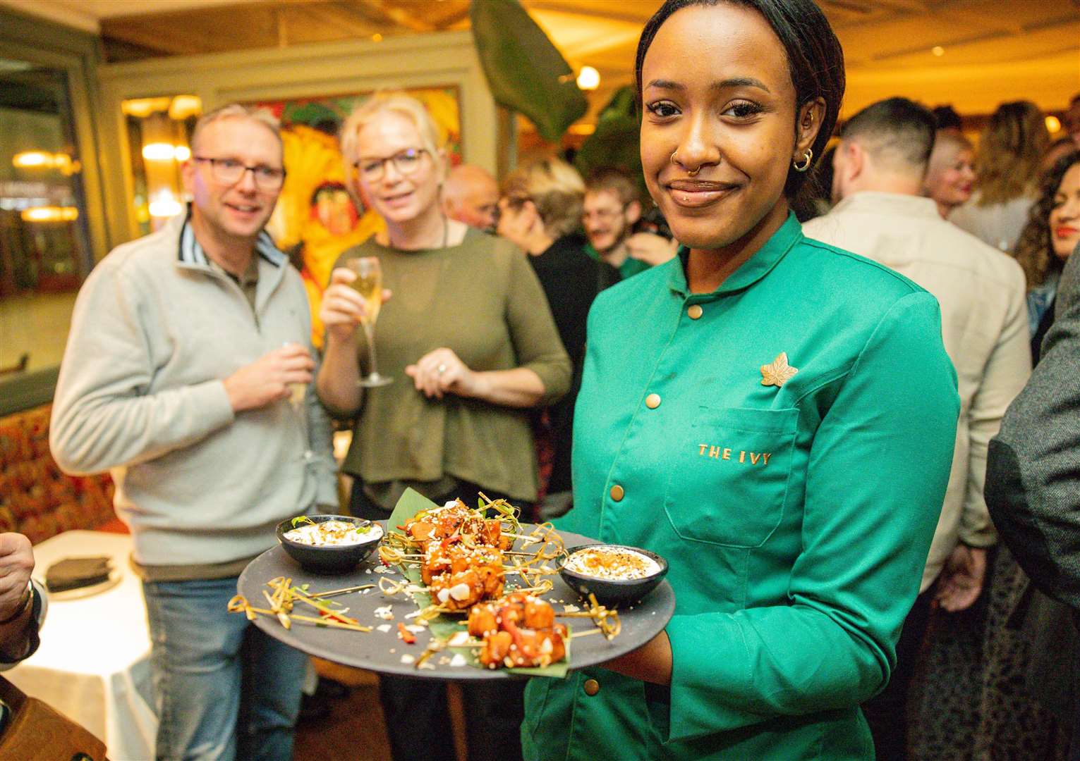 An assortment of food was served up during the party. Pic: The Ivy Canterbury