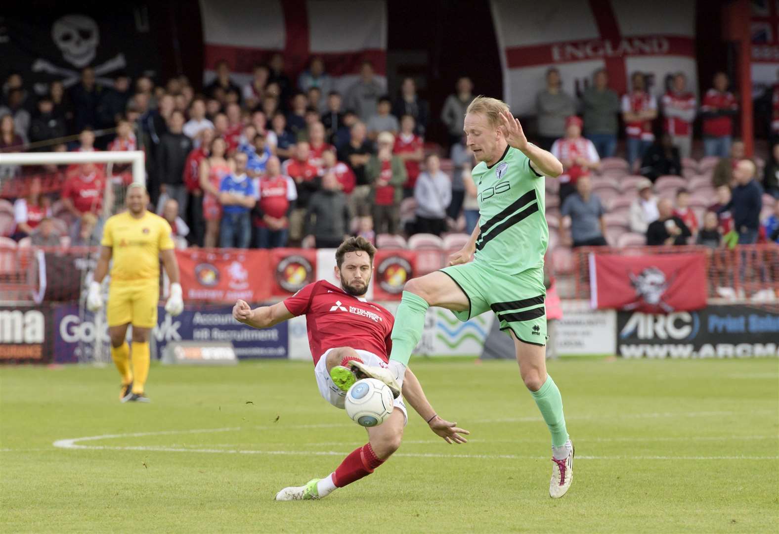 Ebbsfleet fans can keep using the Plough End (pictured) for now Picture: Andy Payton