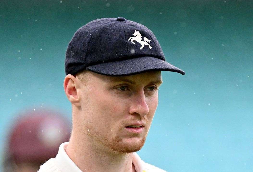 Joey Evison - top scored with 55 in Kent Spitfires’ campaign-opening three-wicket Metro Bank One-Day Cup loss to Somerset at Taunton on Friday. Picture: Keith Gillard