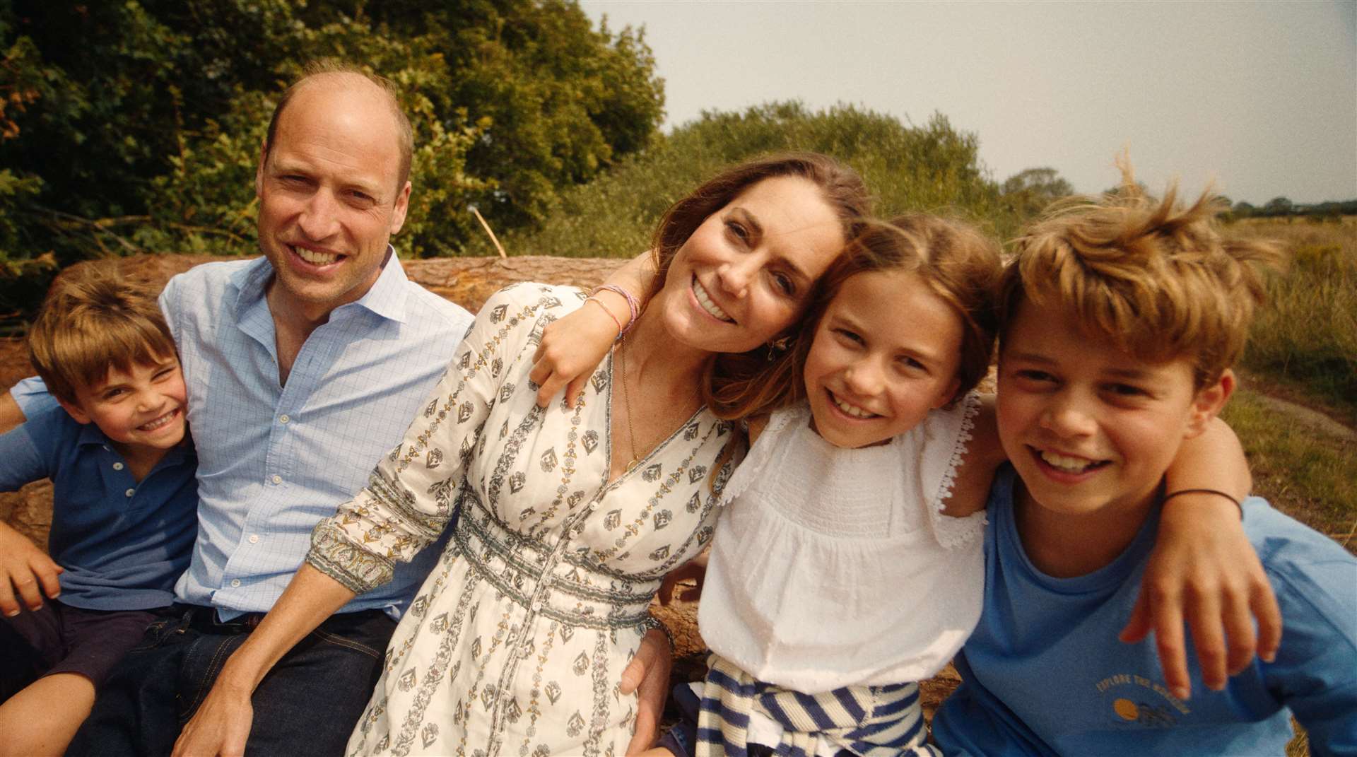 The Princess of Wales with the Prince of Wales, Prince George, Princess Charlotte and Prince Louis (Will Warr/Kensington Palace/PA)