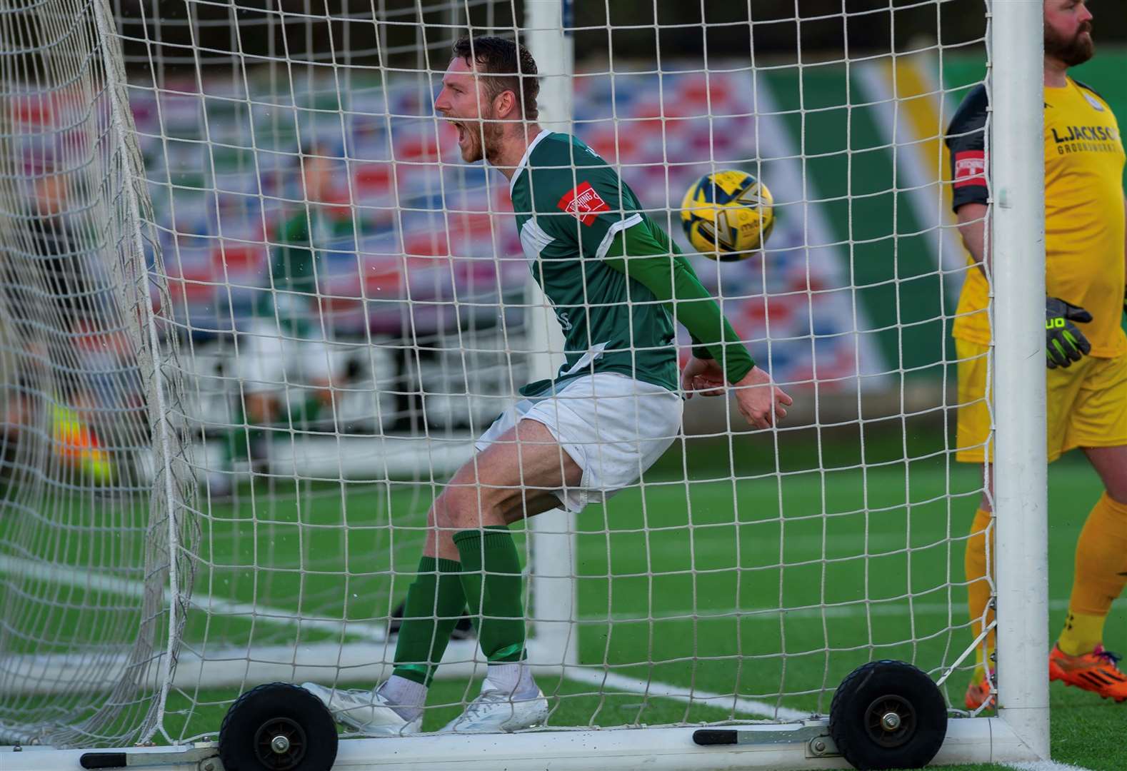 Harvey Brand completes Ashford's comeback victory over Horndean. Picture: Ian Scammell