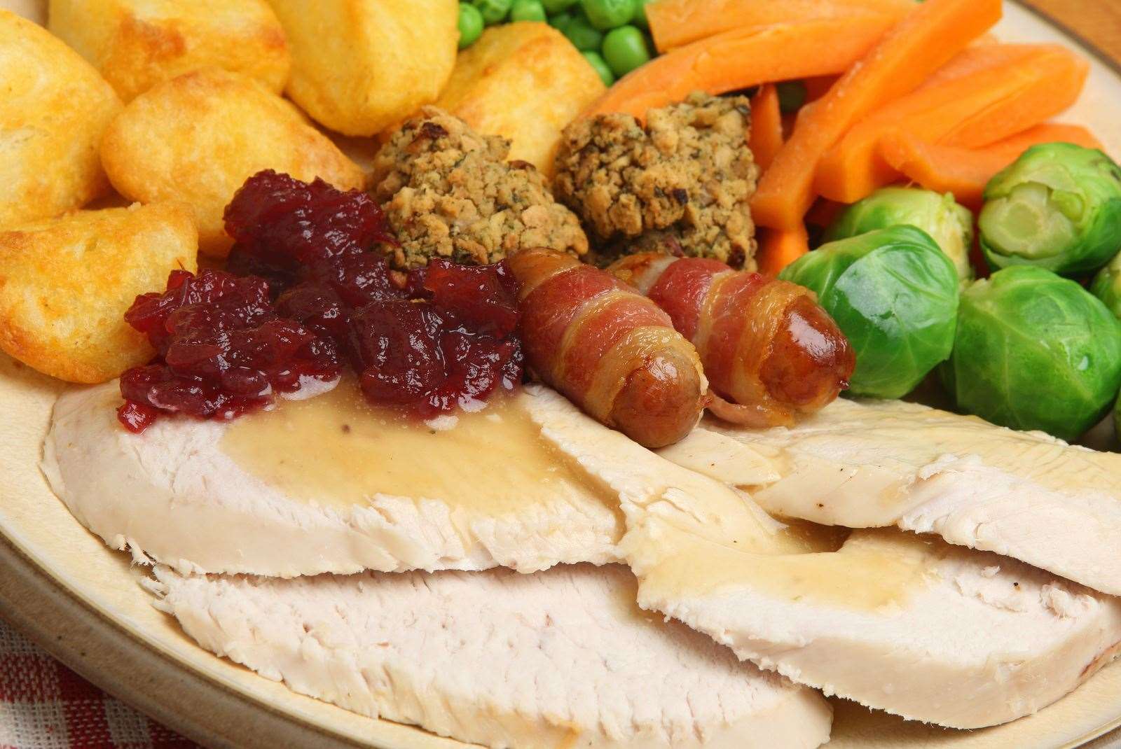 People can book tables of up to 20 for the festive meal, which also has a vegan option. Picture: stock