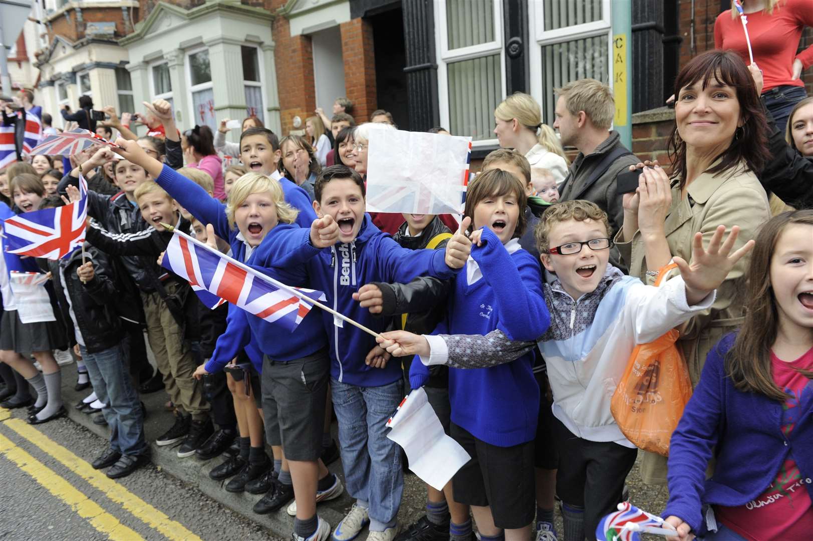 Crowds in Canterbury Street, Gillingham