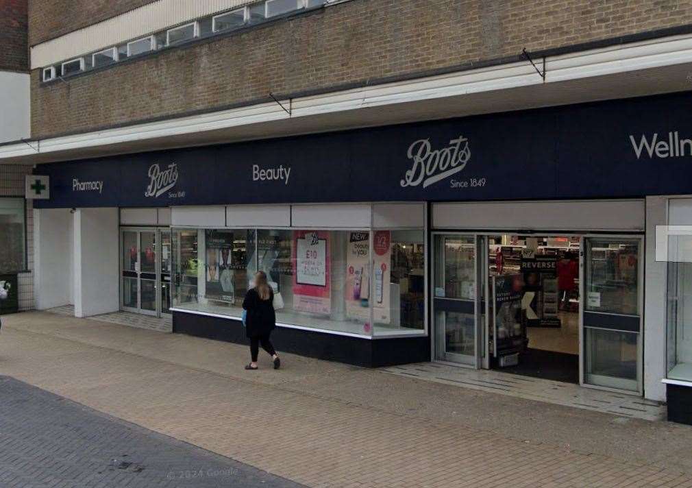 Boots in Dover was one of the stores targeted in a nationwide shoplifting spree. Picture: Google