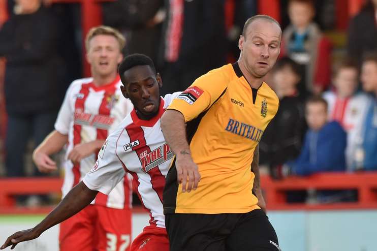 Maidstone captain Steve Watt should be fit for Wrexham Picture: Keith Gillard