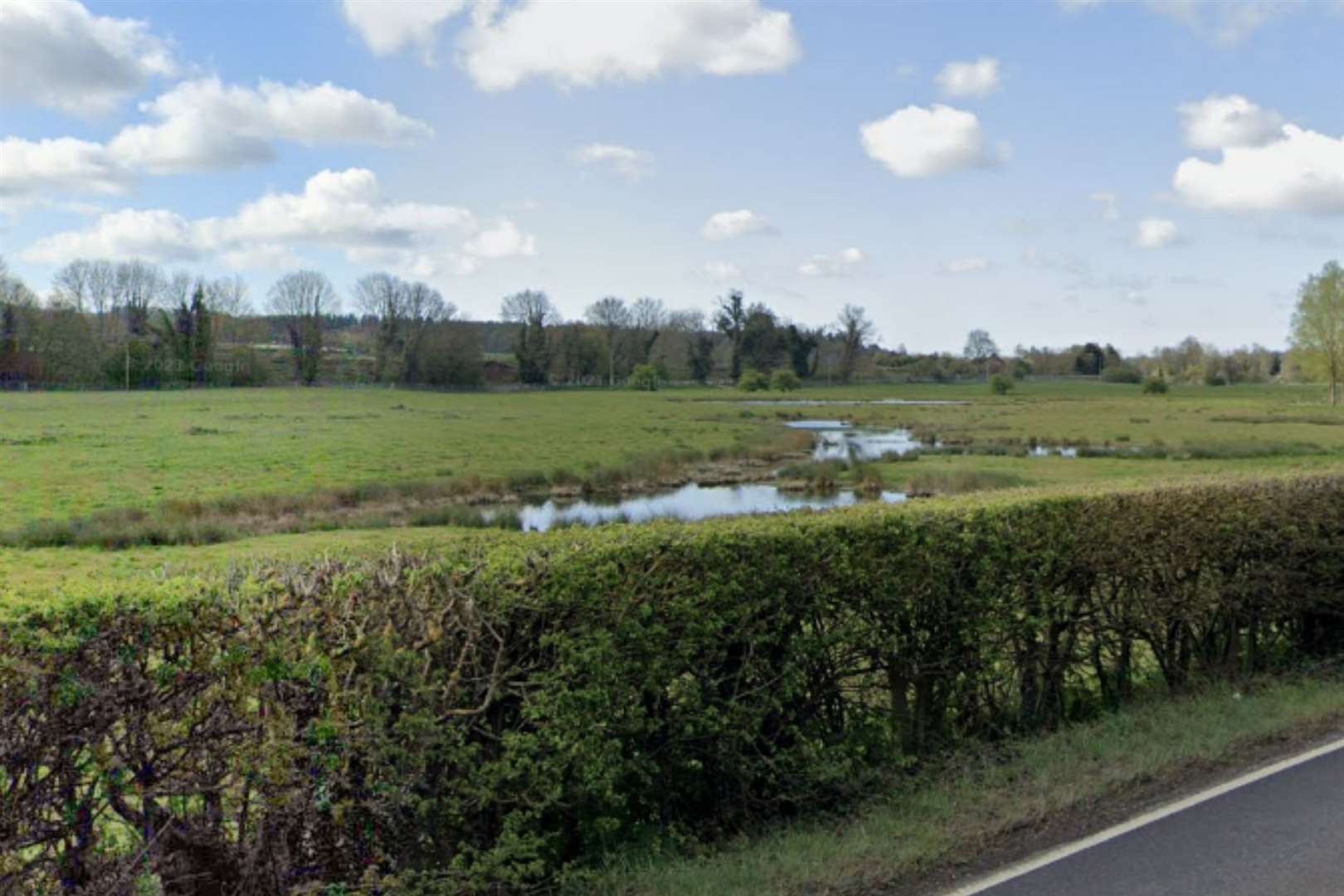 Where the wetlands are proposed to go, on land off the A28 in Godmersham