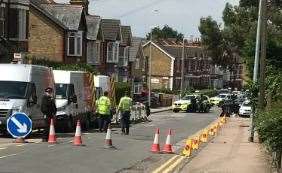 Armed police were called to Mickleburgh Hill in Herne Bay at 9.40am on Thursday. Picture: @UK_BenJamin/Twitter (13087885)