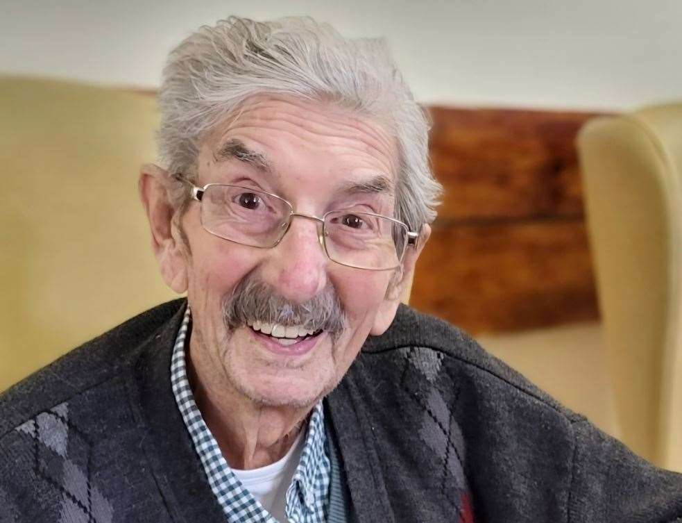 John Desmon Manicom, 97, now lives at The Kimberley Care Home in Mickleburgh Hill, Herne Bay