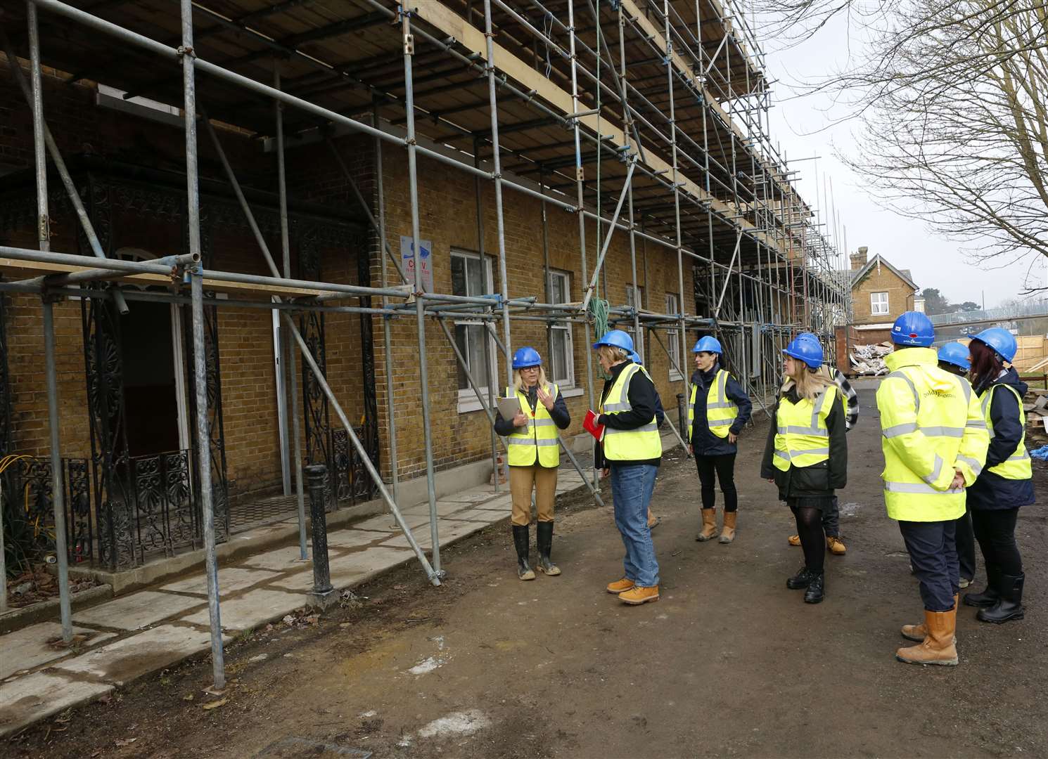 Development manager Karyn Young (left) says she is excited to complete the project. Picture: Golding Homes