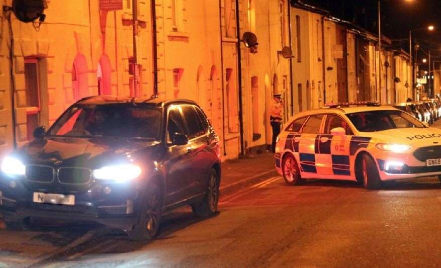 Armed police in Richmond Road, Gillingham. Picture: UKNIP