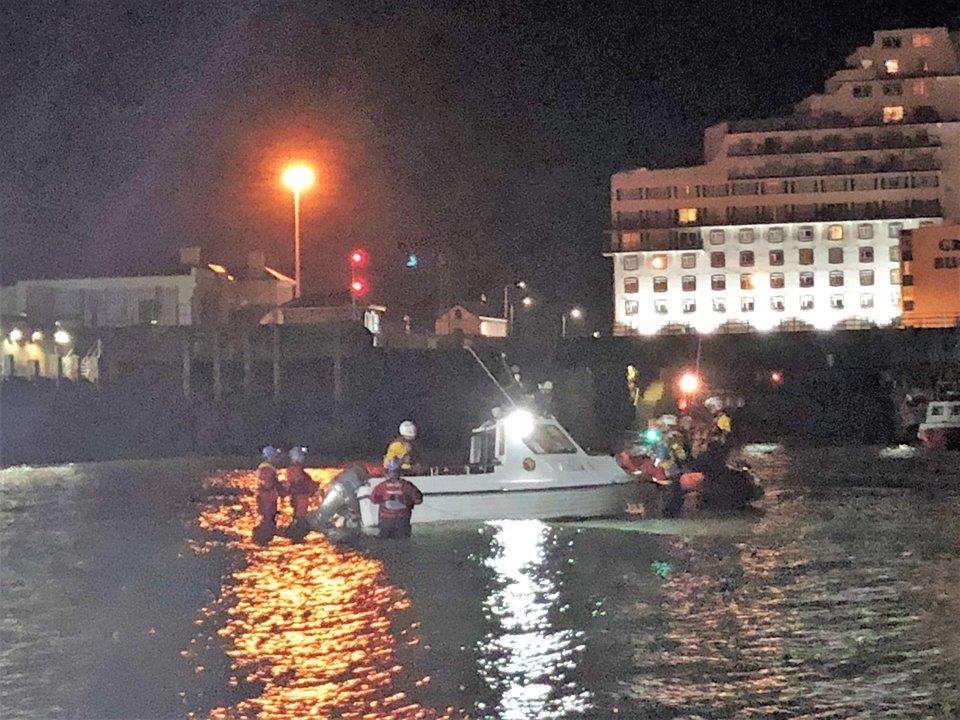 A sinking vessel was resuced. Pic: Folkestone Coastguard (1863738)