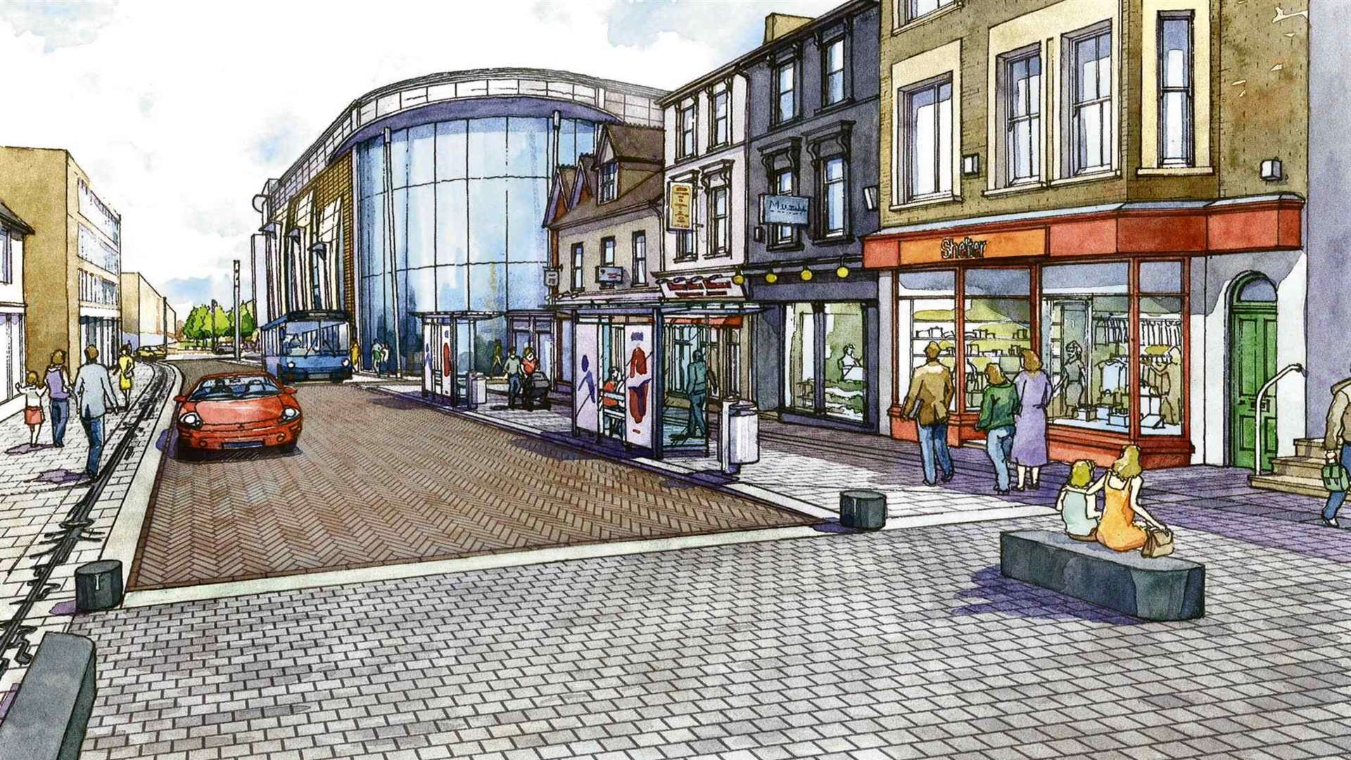 Artist's impression of Bank Street