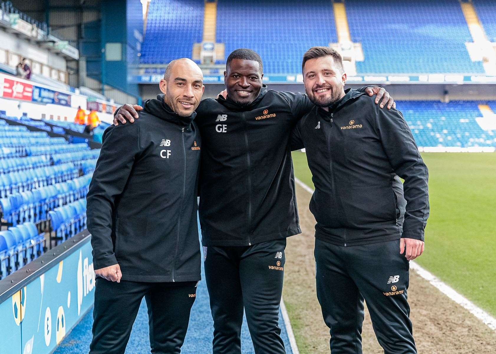 Craig Fagan, George Elokobi and head of recruitment Zach Foster-Crouch. Picture: Helen Cooper