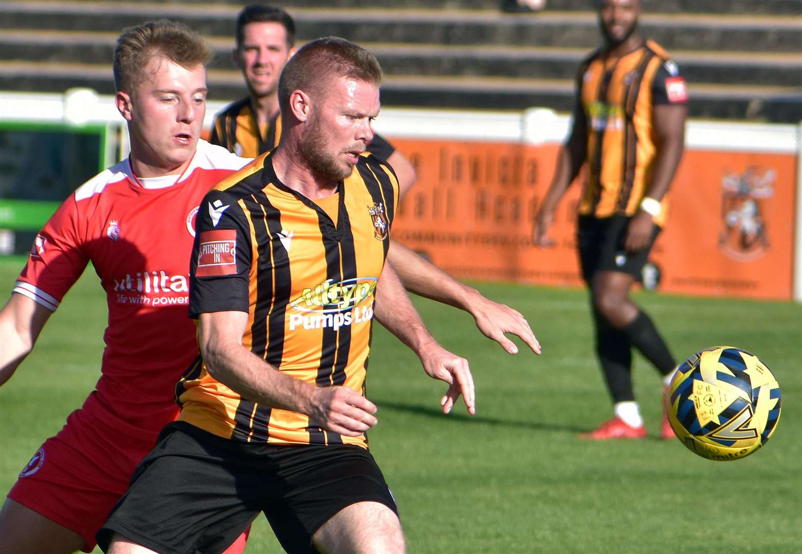 Roland Edge admits Folkestone midfielder Scott Heard has been a big miss. Picture: Randolph File