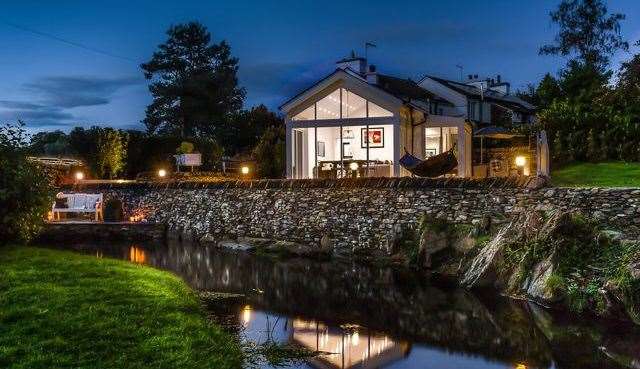 River Barn is a stunning romantic retreat for couples. Picture: Sykes Cottages