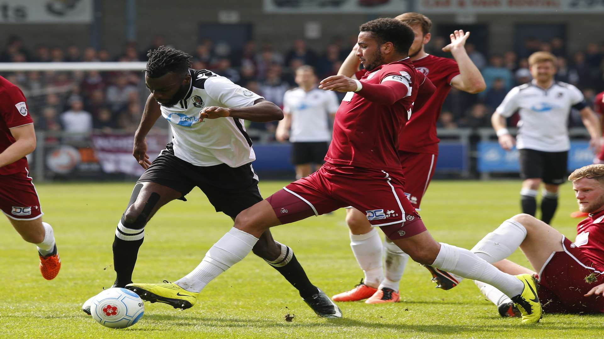 Chris Bush in action for Chelmsford against Dartford Picture: Andy Jones