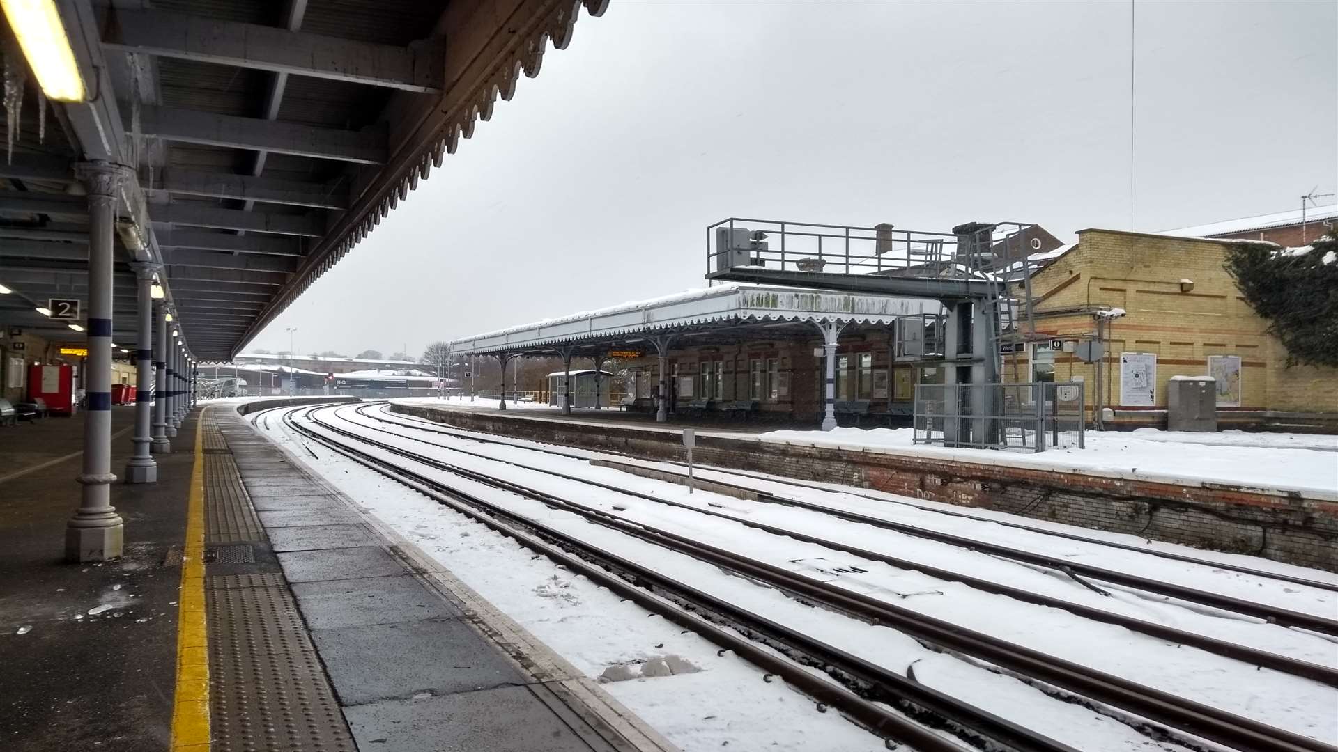 Maidstone West was just one of 50 stations closed across the county.